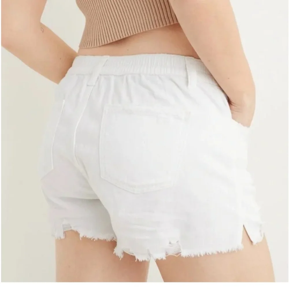 Aerie Womens Daydream Denim Jean Shorts White ** Medium ** EUC!!!